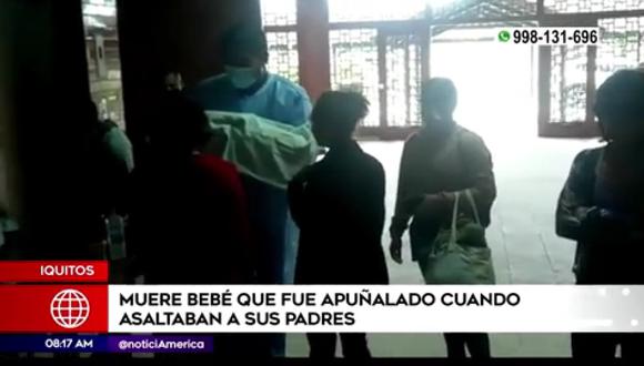 Muere bebé tras asalto. (Foto: América Noticias)