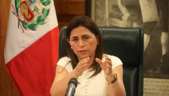 La ministra de Salud, Rosa Gutiérrez, se pronunció sobre el adelanto de elecciones generales para octubre del 2023, que debe ser debatido en el Congreso. (Foto: Minsa)