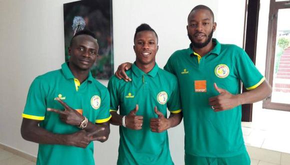 Sadio Mané y otros integrantes de la selección de Senegal. (Foto: Sadio Mané Facebook)