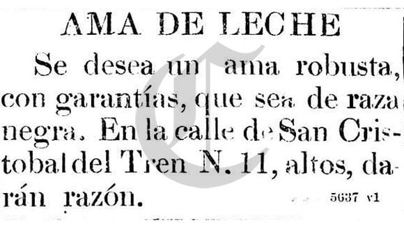 "Se busca ama de leche": la historia tras este aviso de 1904