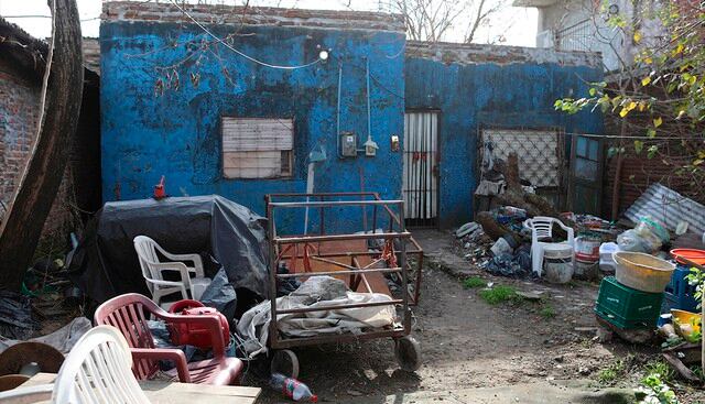 La vivienda en la que se crió el exfutbolista argentino Diego Armando Maradona en Villa Fiorito, Buenos Aires (Argentina). (EFE)