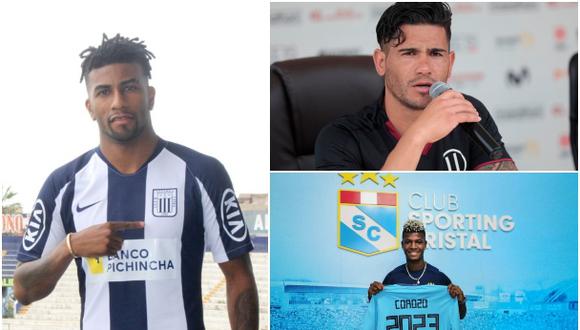 Dos Santos, Ascues y Corozo comandan la lista de los refuerzos que más expectativa generan en la Liga 1 | Foto: Agencias