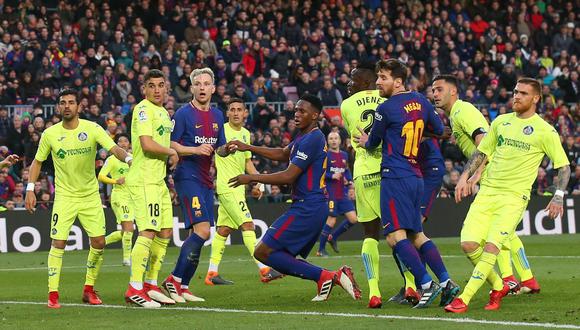 Barcelona igualó 0-0 ante Getafe en el Camp Nou por Liga española. (Foto: AFP)