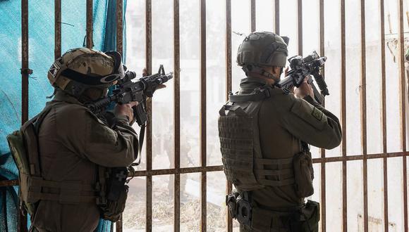 Tropas sobre el terreno en la Franja de Gaza, en medio de batallas en curso entre Israel y el grupo militante palestino Hamás. (Foto del ejército israelí / AFP)