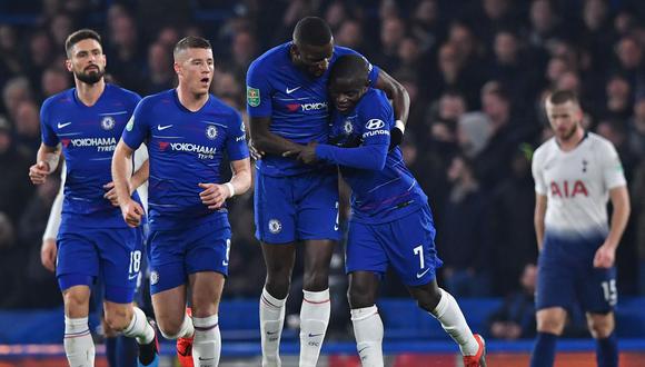 Chelsea se impuso al Tottenham  4-2 en la tanda de penales. (Foto: AP).