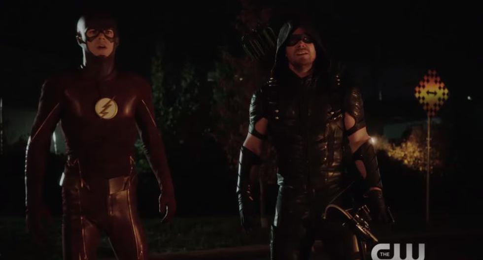Grant Gustin es Barry Allen / Flash y Stephen Amell es Oliver Queen / Green Arrow (Foto: The CW)