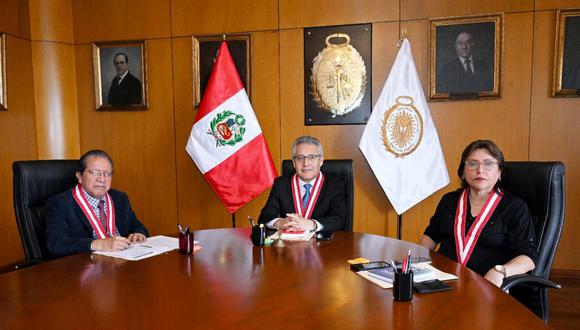 Junta de Fiscales Supremos se pronuncian sobre la denuncia contra Delia Espinoza. Foto: Ministerio Público
