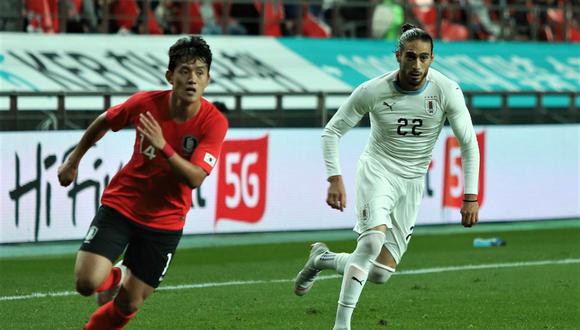 Uruguay vs. Corea del Sur chocan HOY (6:00 a.m. EN VIVO ONLINE vía VTV) en la ciudad de Seúl, en amistoso FIFA. (Foto: AFP)