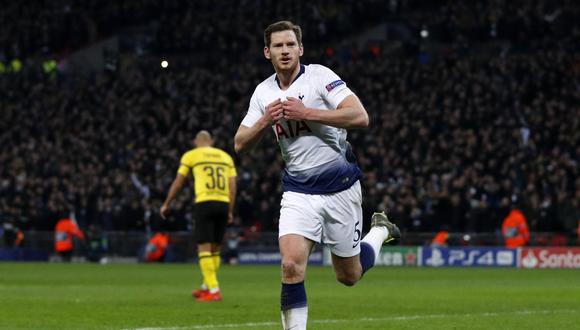 Tottenham sacó importante ventaja en Wembley con goles de Son Heung-Min, Vertonghen y Llorente, en el duelo de ida de los octavos de final de Champions League. (Foto: Tottenham)