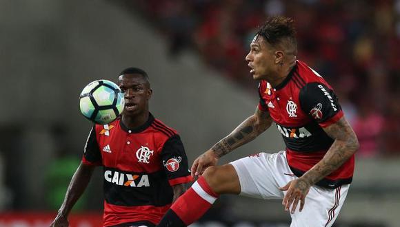 Paolo Guerrero, goleador de Flamengo, instó a la calma a toda la afición de Flamengo sobre la "ViniciusMania". ""Hay que tener un poco de paciencia", dijo. (Foto: Flamengo)