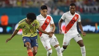 Perú no pudo en amistoso ante Colombia por fecha FIFA en Miami 