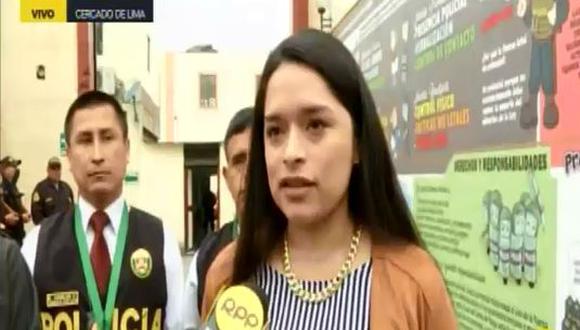 María Claudia Pecho tuvo una actitud “valiente” al denunciar el hecho y estar constantemente con los agentes para la captura de Gianfranco Huaichao, resaltó la PNP. (RPP TV)