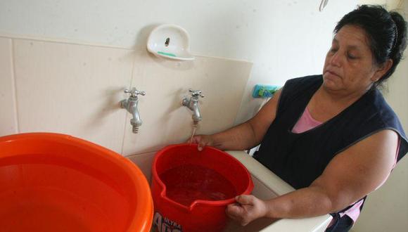 Sedapal anunció el corte de agua en zonas de Lima. (Foto: El Comercio)