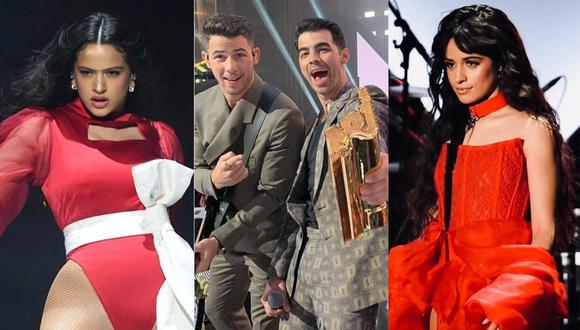 Rosalía, Camila Cabello y los Jonas Brothers actuarán en los premios Grammy 2020. (Foto: Composición)