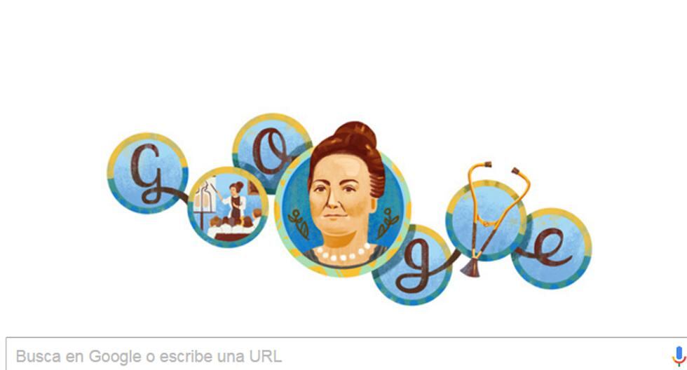 Google dedica su nuevo doodle a la obstetra y kinesióloga Cecilia Grierson que encontró su vocación con la enfermedad y posterior muerte de una amiga. (Foto: Captura)