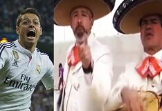 Real Madrid: Mariachis le cantan al Chicharito Hernández (VIDEO)