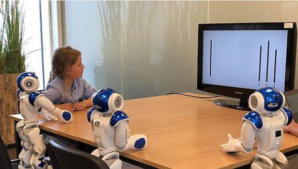 El experimento hecho con niños y robots demostró que los autómatas influyen en decisiones. (Foto: Universidad de Plymouth)