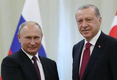 Erdogan y Putin se reunirán el lunes para negociar sobre Siria