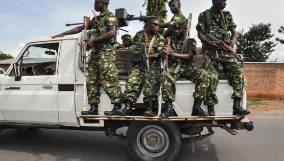 Los guardias de seguridad de Burundi. (Foto de AFP/Archivo)
