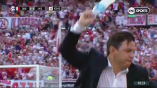 River Plate vs. Independiente: Marcelo Gallardo protagonizó violenta reacción tras decisión arbitral | VIDEO