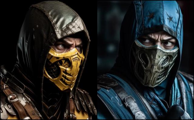 Scorpion y Sub-Zero de Mortal Kombat, dos de los principales personajes de la saga.