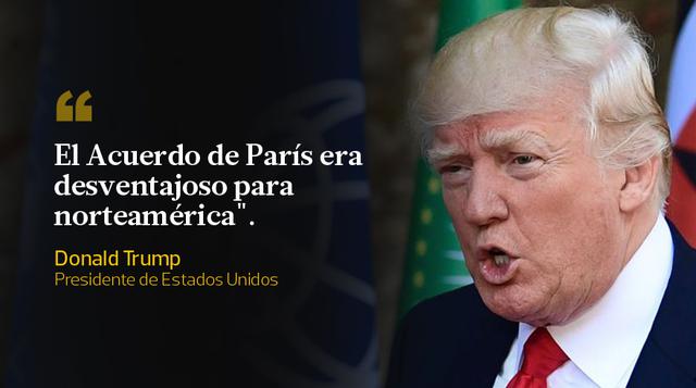 Las frases con las que Donald Trump se retiró del Acuerdo de París [FOTOS]  | MUNDO | EL COMERCIO PERÚ