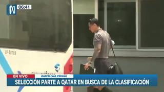 La selección peruana se despide de Barcelona para iniciar el viaje rumbo a Catar | VIDEO