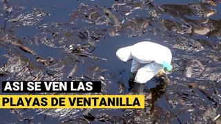 Las imágenes del impacto a las playas de Ventanilla tras el derrame de petróleo de Repsol | VIDEO