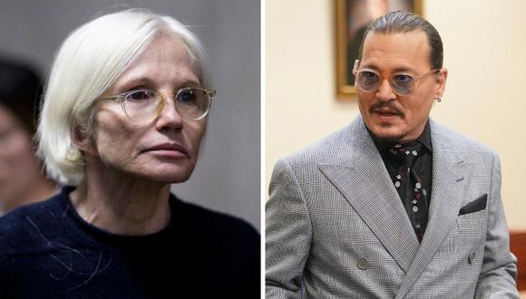 El testimonio de Ellen Barkin contra Johnny Depp podría inclinar la balanza a favor de Amber Heard. (Foto: Timothy A. Clary / Kevin Lamarque / Pool / AFP)