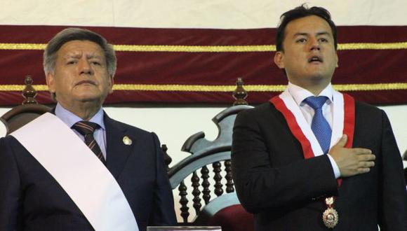 C&eacute;sar Acu&ntilde;a y su hijo Richard son investigados por la Fiscal&iacute;a de la Naci&oacute;n. (Foto: Johnny Aurazo / El Comercio)
