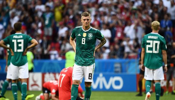 Alemania, vigente campeón, perdió 2-0 ante Corea del Sur y acabó último en el Grupo F del Mundial Rusia 2018. (Foto: AP)
