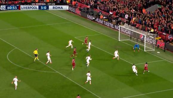 Liverpool vs. Roma: el desequilibrio de Salah para el gol de Firmino