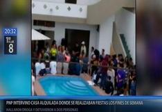 Policía intervino casa de Punta Negra que era usada por jóvenes para realizar escandalosas fiestas