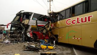 La Libertad: cuatro fallecidos y 41 heridos deja choque entre dos buses en la Panamericana Norte