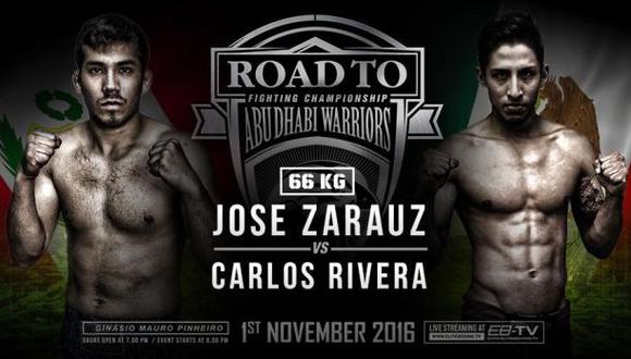 MMA: Peruano José Zarauz triunfó en Road to Abu Dhabi Warriors