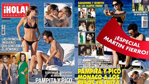 Pampita, captada besándose con tenista 'Pico' Mónaco en Ibiza