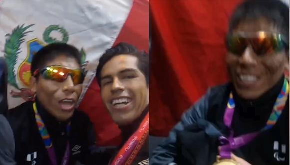 Paratleta peruano Rosbil Guillén ganó la medalla de oro en los 1500 metros T11 y en el bus rumbo a la Villa se fue cantando junto a sus compañeros