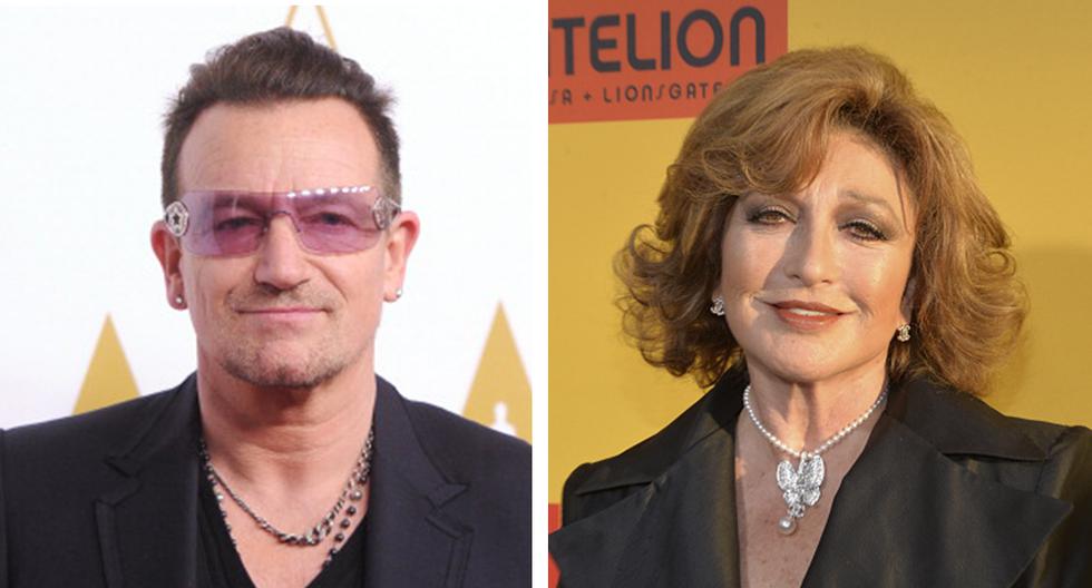 La reconocida artista Ángelica María reveló que mantuvo un romance con Bono de U2. ¿Qué más dijo? Entérate en la siguiente nota. (Foto: Getty Images)