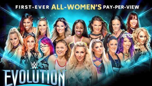 WWE Evolution fue el primer evento femenino en la historia de la empresa | Foto: WWE