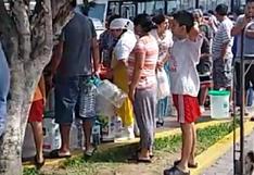 Magdalena: vecinos forman filas para abastecerse de agua