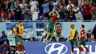 Portugal vs. Ghana: la foto viral de Cristiano Ronaldo celebrando delante de una postal de Lionel Messi 