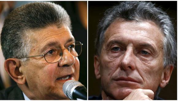 Ramos Allup llama "hipócrita" a Macri por postura en la OEA