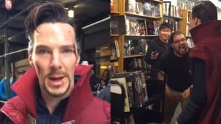 Benedict Cumberbatch y la vez que visitó una tienda de cómics como ‘Doctor Strange’