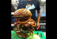 La hamburguesa 'bastarda', la mole de 1,6 kg que solo una persona pudo terminar