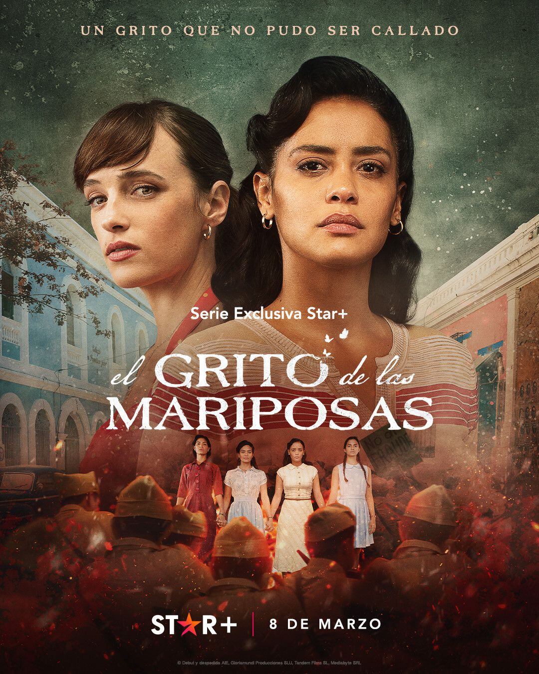Susana Abaitua (Arantxa Oyamburu) and Sandy Hernández (Minerva Mirabal) in the official poster for 