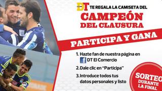 Participa y llévate la camiseta del campeón del Torneo Clausura