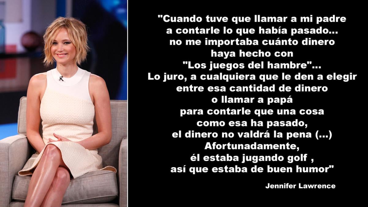 Jennifer Lawrence y 10 frases sobre el 'celebgate' | LUCES | EL COMERCIO  PERÚ