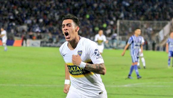 Cristian Pavón aprovechó la asistencia del juvenil Agustín Obando para poner en ventaja a Boca Juniors ante Godoy Cruz en el estadio Malvinas Argentinas. (Foto: Twitter BJ)