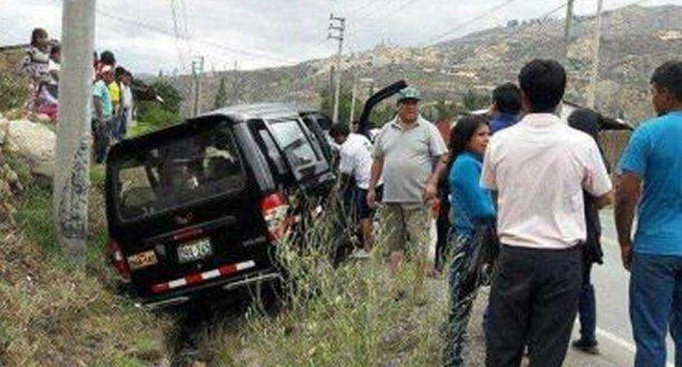 El accidente fue protagonizado por el vehículo de matrícula D9A-145. (Foto: Andina)