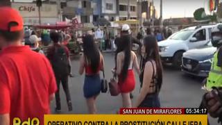 San Juan de Miraflores: meretrices fueron intervenidas tras protestas de vecinos contra prostitución callejera